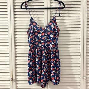 Kate Spade French Navy Floral Romper